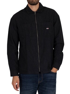 Tommy Jeans Soft Solid Overshirt - Black