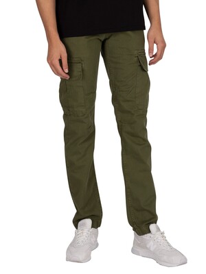 Alpha Industries Agent Cargo Trousers - Dark Olive