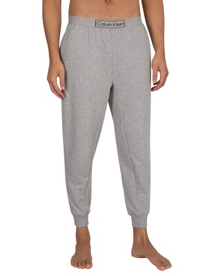 Calvin Klein Square Logo Pyjama Bottoms - Grey Heather