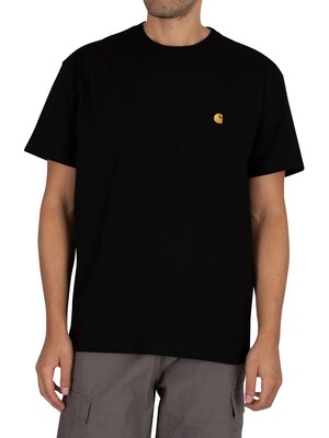 Carhartt WIP Chase T-Shirt - Black/Gold