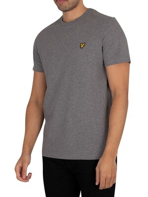 Lyle & Scott Organic Cotton Plain T-Shirt - Mid Grey Marl
