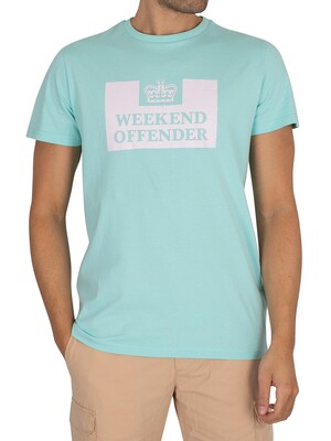 Weekend Offender Prison Graphic T-Shirt - Aqua