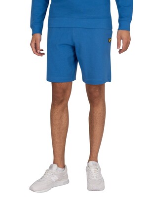 Lyle & Scott Logo Sweat Shorts - Spring Blue