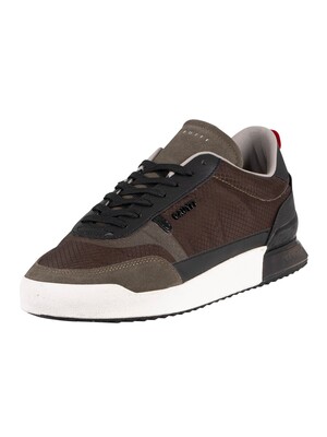 Cruyff Contra Nylon Trainers - Olive/Red