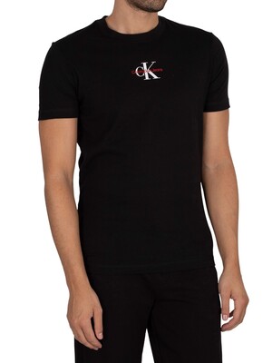 Calvin Klein Jeans Monogram Logo T-Shirt - Black
