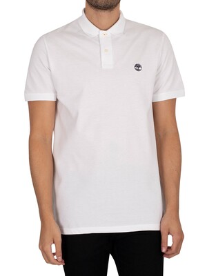 Timberland Basic Logo Polo Shirt - White