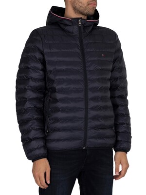 Tommy Hilfiger Packable Recycled Hooded Jacket - Desert Sky