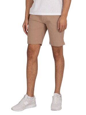 Weekend Offender Ivan Woven Chino Shorts - Stone
