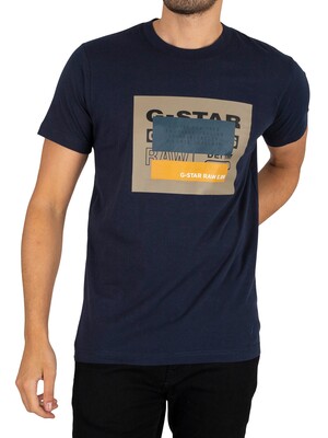 G-Star RAW Graphic T-Shirt - Dark Patriot Blue