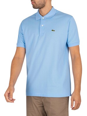 Lacoste Ribbed Polo Shirt - Light Blue