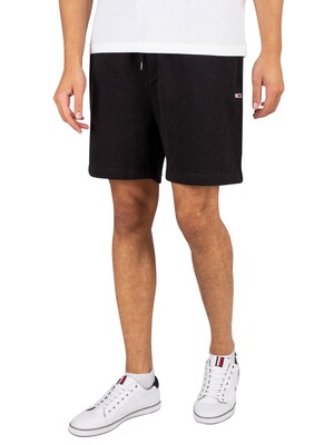 Tommy Jeans Fleece Beach Sweat Shorts - Black