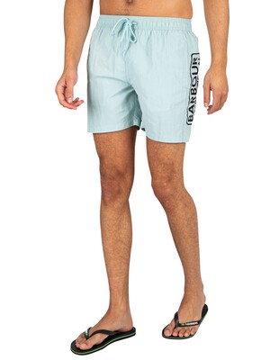 Barbour International Large Logo Swim Shorts - Pastel Spruce