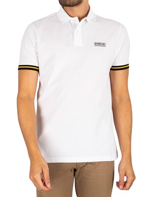 Barbour International Tailored Legacy Tipped Polo Shirt - White