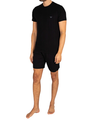 Emporio Armani Short Pyjama Set - Black/Black