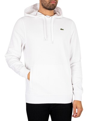 Lacoste Sport Pullover Hoodie - White