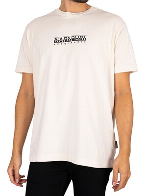 Napapijri Box Graphic T-Shirt - White Whisper