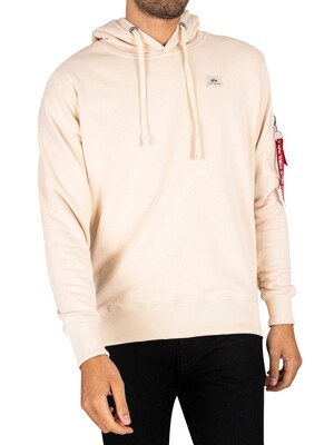 Alpha Industries X-Fit Pullover Hoodie - Jet Stream White