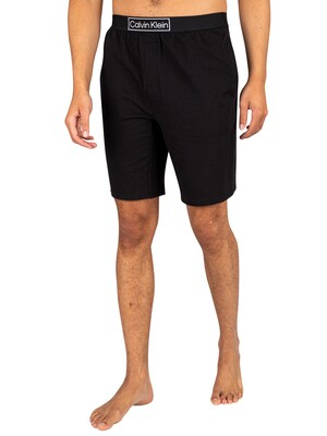 Calvin Klein Box Logo Pyjama Shorts - Black