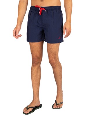 GANT Logo Swim Shorts - Marine