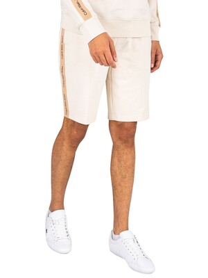 Calvin Klein Jeans Contrast Tape Sweat Shorts - Eggshell