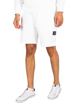 Tommy Hilfiger Recycled Cotton Sweat Shorts - White