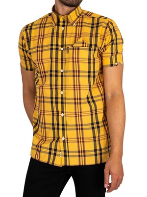 Trojan Woven Shortsleeved Shirt - Mustard