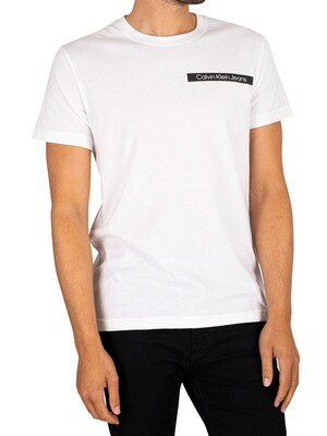 Calvin Klein Jeans Scattered Urban Back Graphic T-Shirt - Bright White