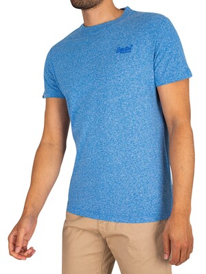 Superdry Vintage Logo Embroidered T-Shirt - Fresh Blue Grit