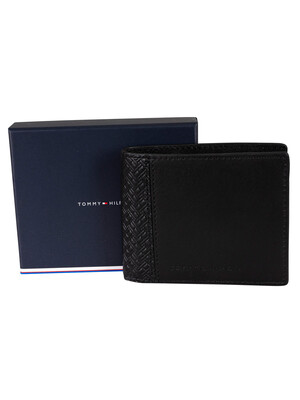 Tommy Hilfiger Central Mini Leather Wallet - Black
