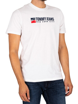 Tommy Jeans Entry Athletics T-Shirt - White