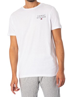 Tommy Hilfiger Lounge Chest Logo T-Shirt - White
