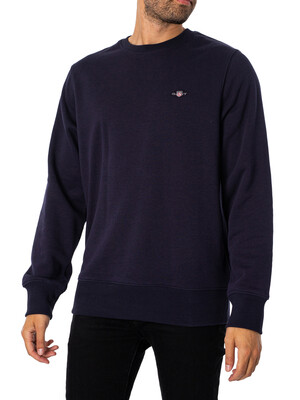 GANT Regular Shield Sweatshirt- Evening Blue