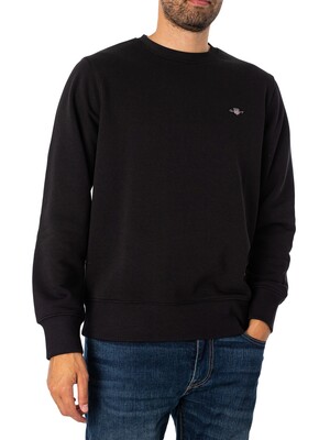 GANT Regular Shield Sweatshirt - Black