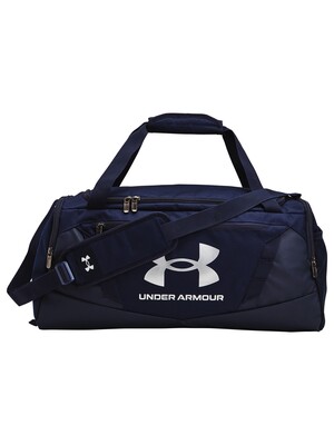 Under Armour 40L Undeniable 5.0 Duffle Bag - Midnight Navy/Metallic Silver