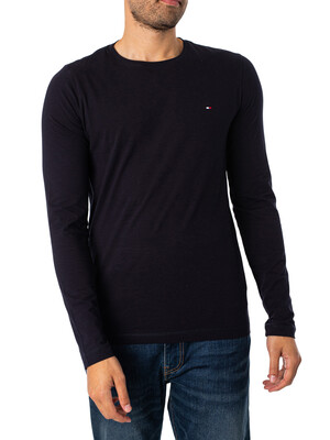 Tommy Hilfiger Stretch Extra Slim Fit Longsleeved T-Shirt - Desert Sky