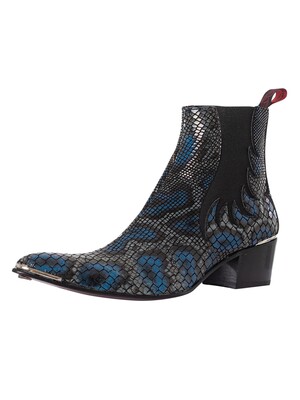 Jeffery West Sylvian Creek Leather Chelsea Boots - Black/Navy