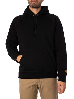 Carhartt WIP Chase Pullover Hoodie - Black/Gold
