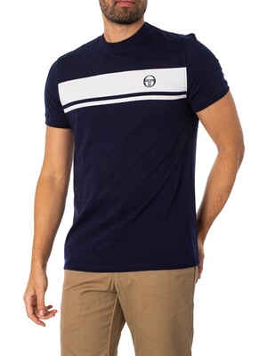 Sergio Tacchini Master T-Shirt - Navy/White