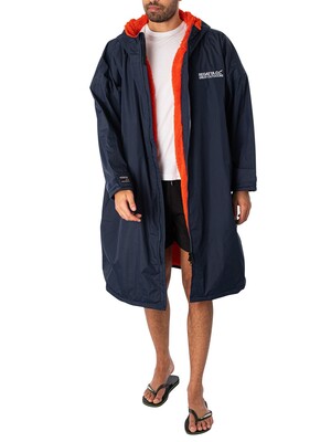 Regatta Waterproof Changing Robe - Navy/Rusty