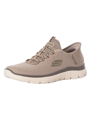 Skechers Slip-ins Summits High Range Trainers - Taupe