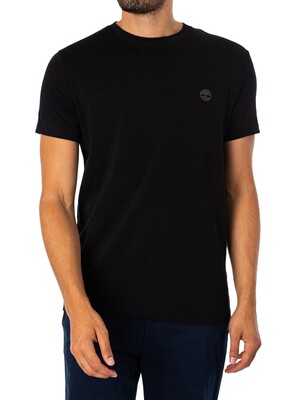 Timberland Slim Fit Embroidered Logo T-Shirt - Black Pavement