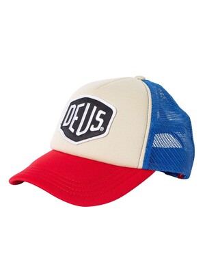 Deus Ex Machina Baylands Trucker Cap - Blue/Red