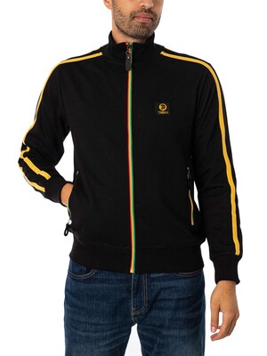 Trojan Contrast Track Jacket - Black