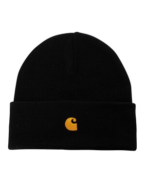 Carhartt WIP Chase Beanie - Black/Gold