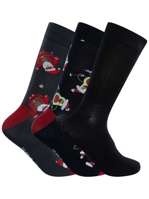 Jack & Jones Merry Xmas Socks Gift Box - Forest River/Dark Navy