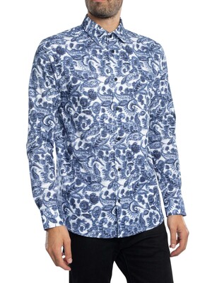 Ted Baker Palsley Regular Shirt - Blue/Blue