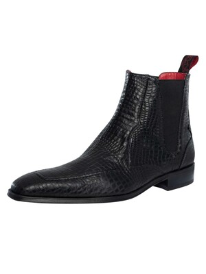 Jeffery West Criollo Leather Chelsea Boots - Black