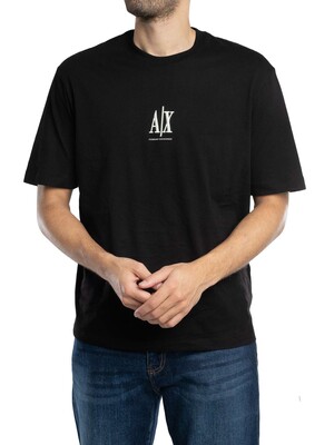 Armani Exchange Centre Logo T-Shirt - Black