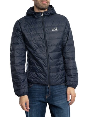 EA7 Chest Logo Lightweight Jacket - Blue