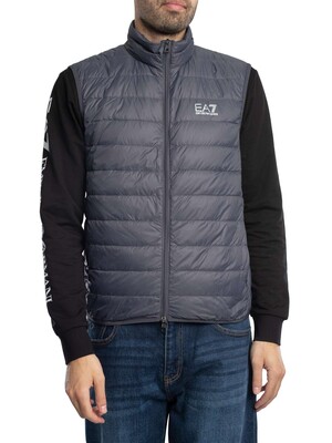EA7 Logo Puffer Gilet - Periscope